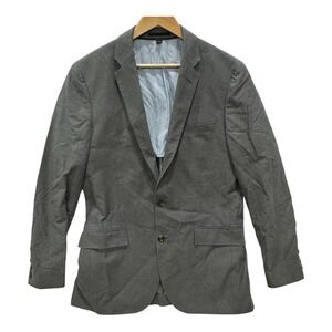 J. Crew Mens Ludlow Blazer Jacket Size 40L Gray Carpini Italy Dual Vent‎